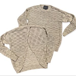 Paper Crane cream shimmer sweater